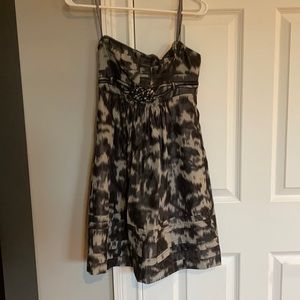 BCBG Max Azria Grey Silk/Rayon Dress